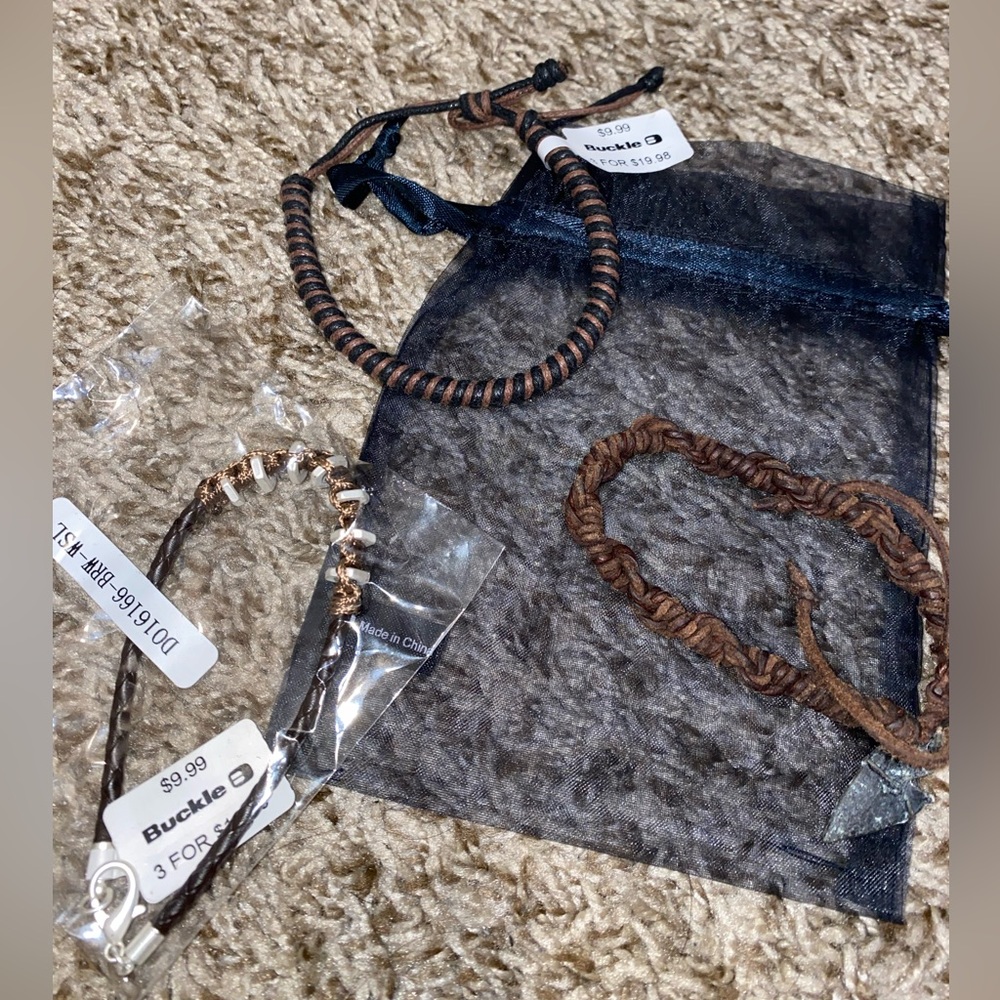 Buckle Leather Bracelets
